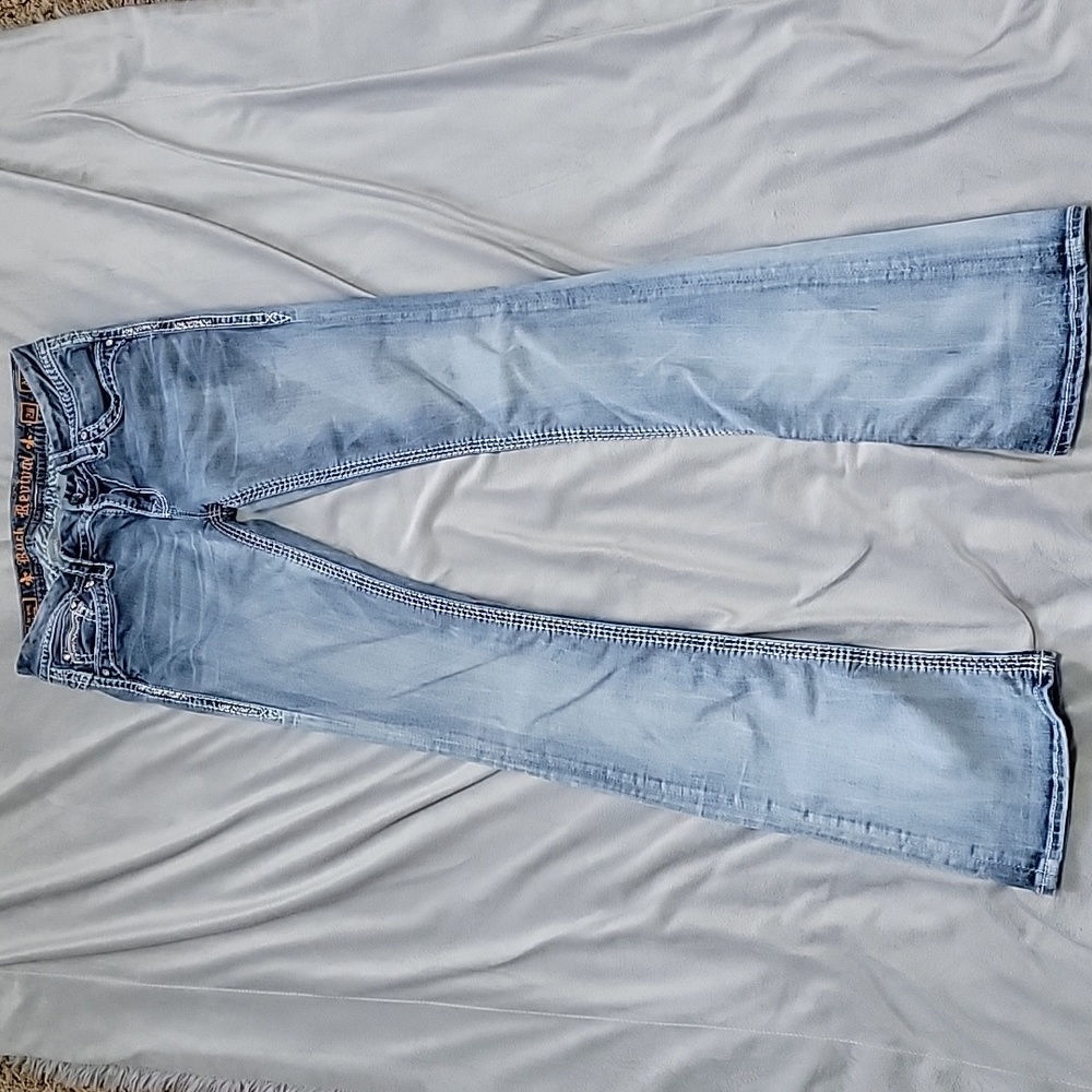 Rock Revival Aleanor Boot Cut Jeans Womens Sz 28